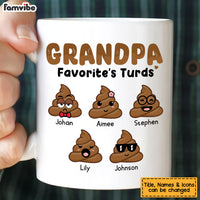 Personalized Grandpa Favorite's Turds Mug 24170 thumb 1