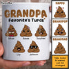Personalized Grandpa Favorite's Turds Mug 24170 1