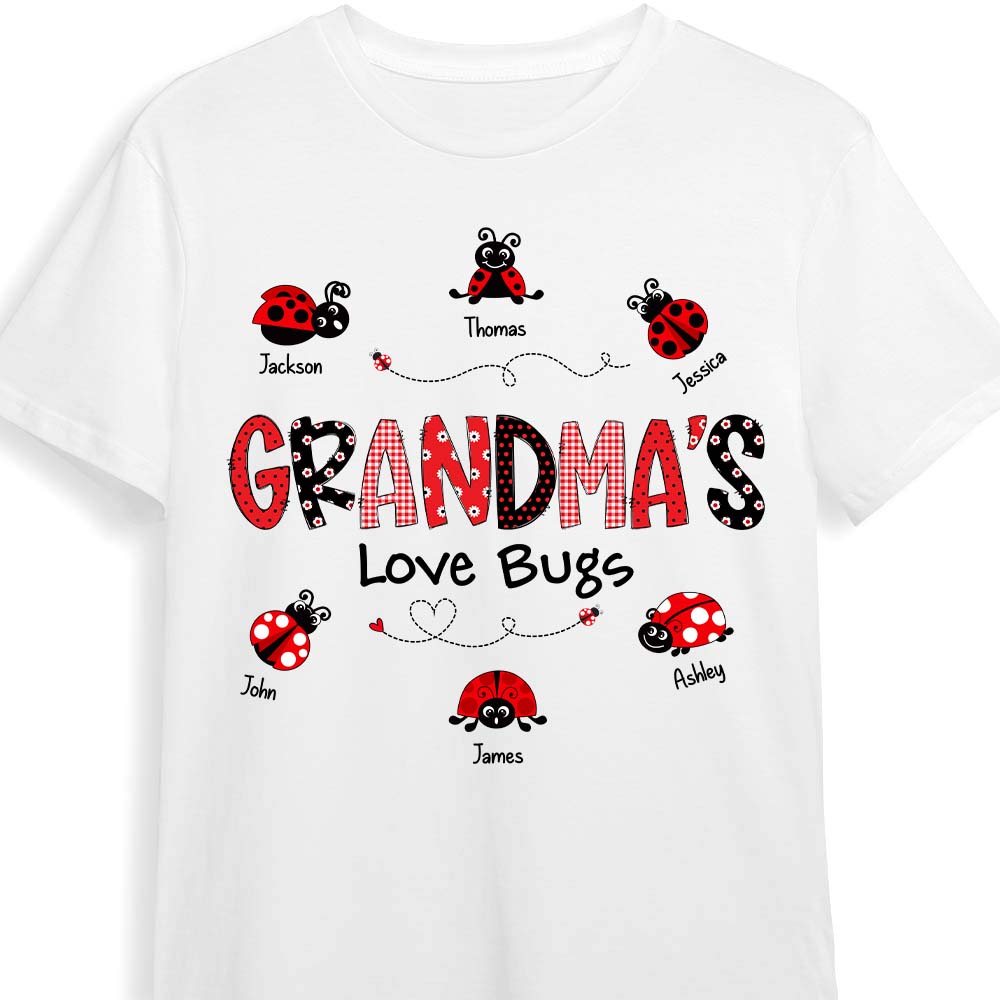 Personalized Grandma's Love Bugs Shirt 24171 Primary Mockup