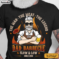 Personalized BBQ Dad's Barbecue The Man The Meat Shirt - Hoodie - Sweatshirt 24174 thumb 1