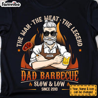 Personalized BBQ Dad's Barbecue The Man The Meat Shirt - Hoodie - Sweatshirt 24174 thumb 1