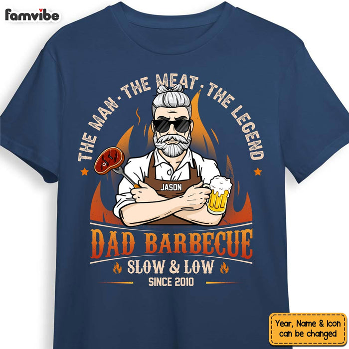 Personalized BBQ Dad's Barbecue The Man The Meat Shirt - Hoodie - Sweatshirt 24174 1