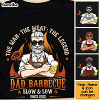 Personalized BBQ Dad's Barbecue The Man The Meat Shirt - Hoodie - Sweatshirt 24174 thumb 1