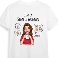 Personalized Gift for Dog Mom I'm  A Simple Woman Shirt - Hoodie - Sweatshirt 24177 thumb 1