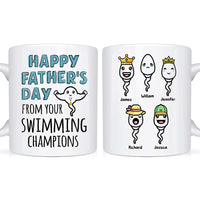 Personalized Gift happy Father's Day From Swimmer Champions Mug 24178 thumb 1