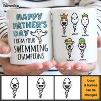 Personalized Gift happy Father's Day From Swimmer Champions Mug 24178 thumb 1