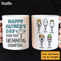 Personalized Gift happy Father's Day From Swimmer Champions Mug 24178 thumb 1