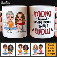 Personalized Mom Turned Upside Down Spells Wow Mug 24182 thumb 1