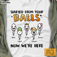 Personalized Gift Started From Your Balls Now We're Here Shirt - Hoodie - Sweatshirt 24183 thumb 1