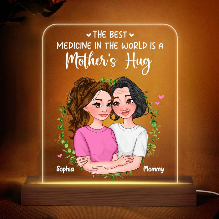 Personalized  Mother's Hug Plaque LED Lamp Night Light 24185 1