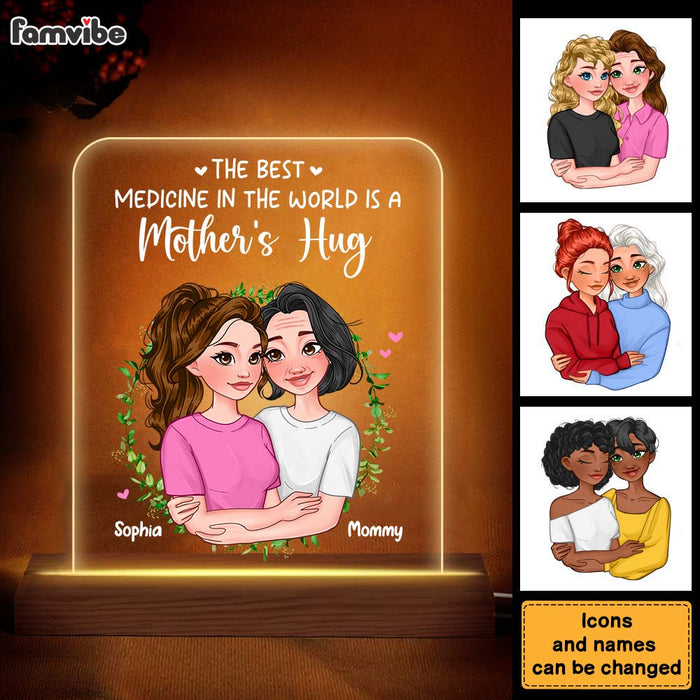 Personalized  Mother's Hug Plaque LED Lamp Night Light 24185 1