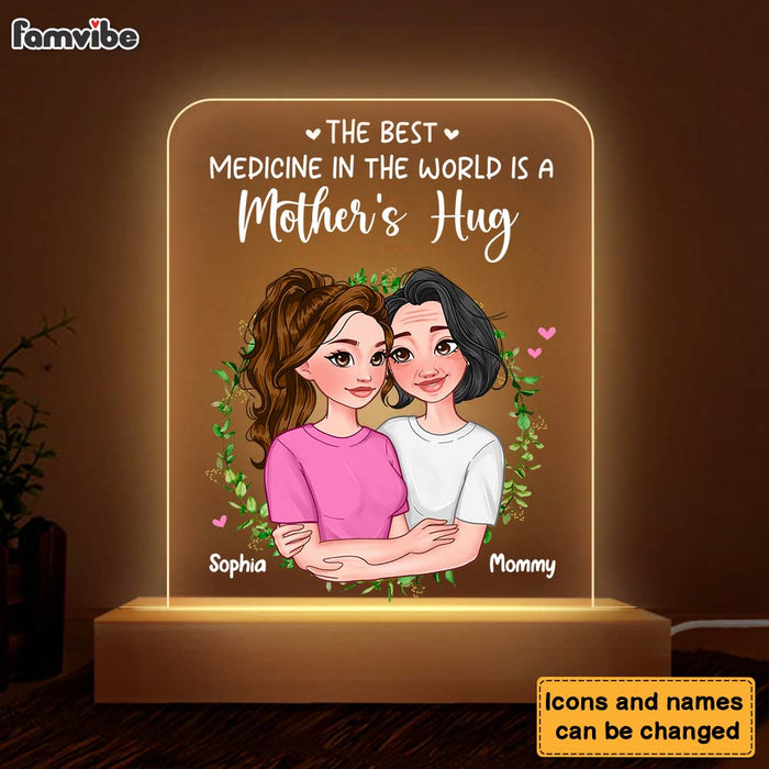 Personalized  Mother's Hug Plaque LED Lamp Night Light 24185 1
