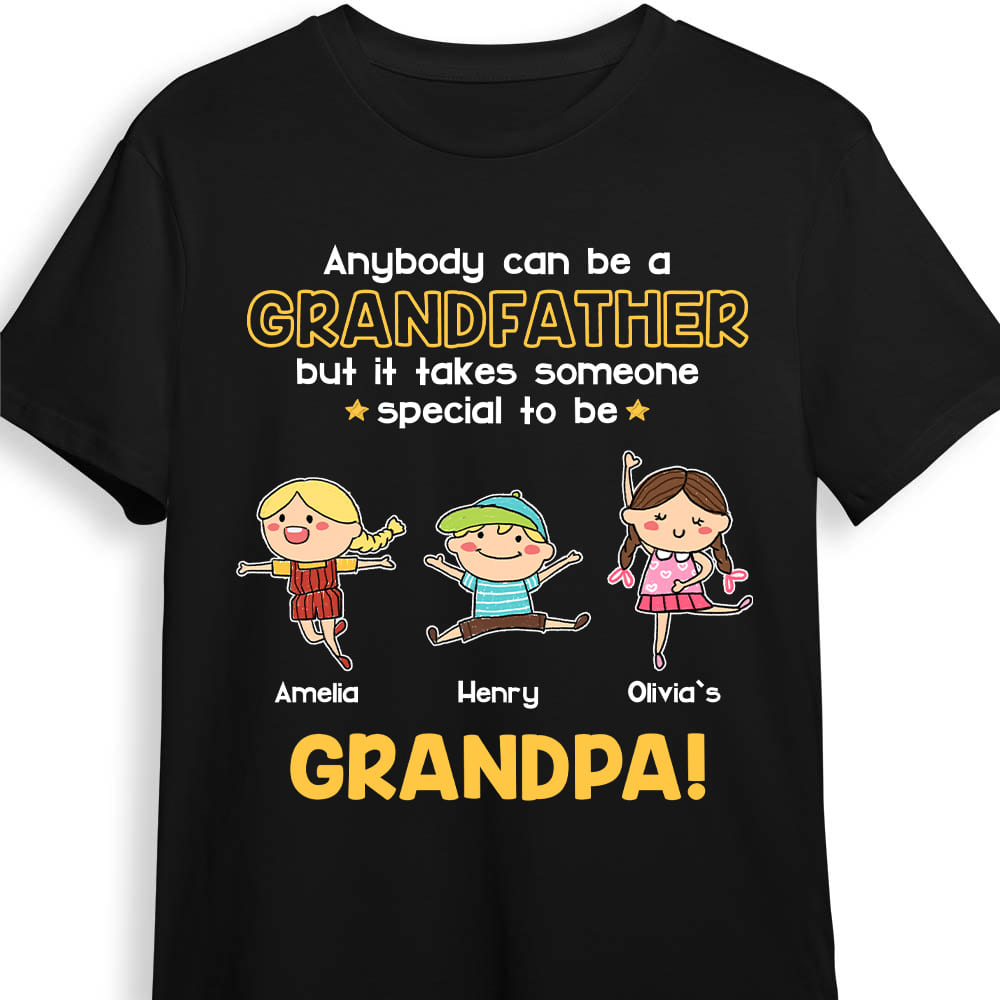 Personalized Gift For Proud Grandpa Doodle Kids Shirt 24186 Primary Mockup