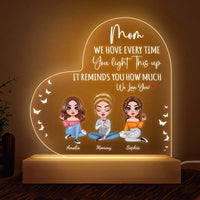 Personalized How Much We Love You Plaque LED Lamp Night Light 24189 thumb 1