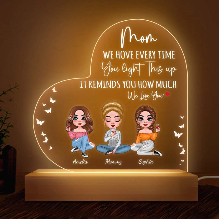 Personalized How Much We Love You Plaque LED Lamp Night Light 24189 1