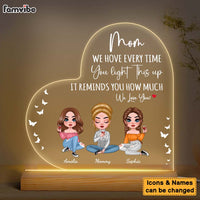 Personalized How Much We Love You Plaque LED Lamp Night Light 24189 thumb 1