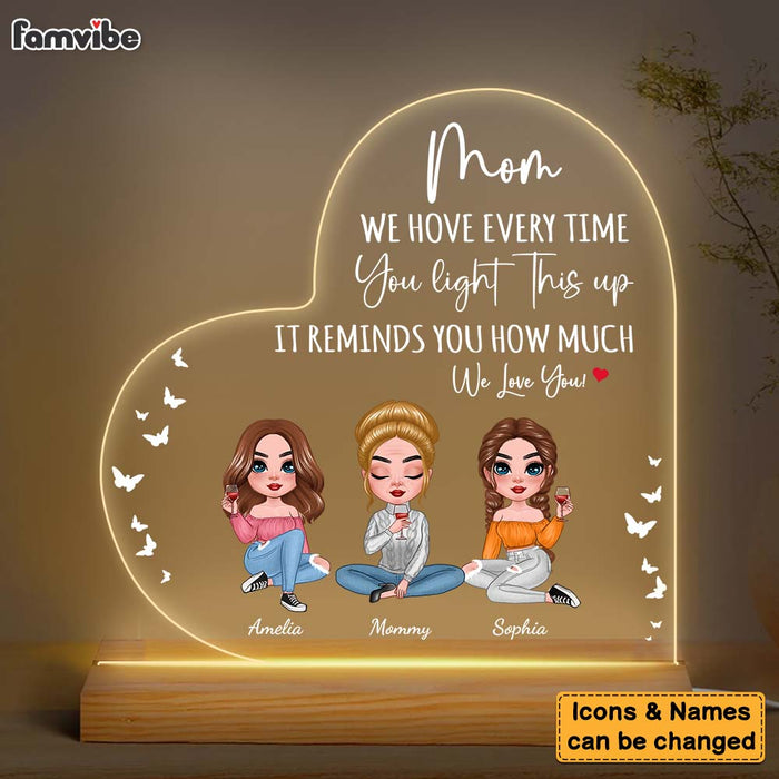 Personalized How Much We Love You Plaque LED Lamp Night Light 24189 1