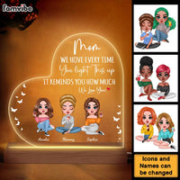 Personalized How Much We Love You Plaque LED Lamp Night Light 24189 thumb 1