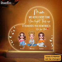 Personalized How Much We Love You Plaque LED Lamp Night Light 24189 thumb 1