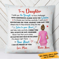 Personalized Letter To My Nurse Daughter Pillow MR52 73O57 thumb 1