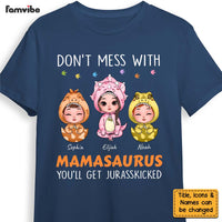 Personalized Gift For Mom Don't Mess With  Mamasaurus Shirt - Hoodie - Sweatshirt 24191 thumb 1