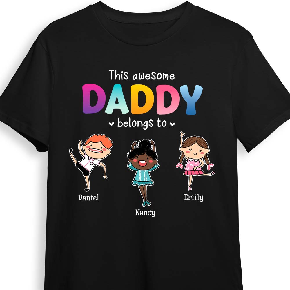 Personalized Gift for This Dad Belongs To Shirt 24192 Primary Mockup