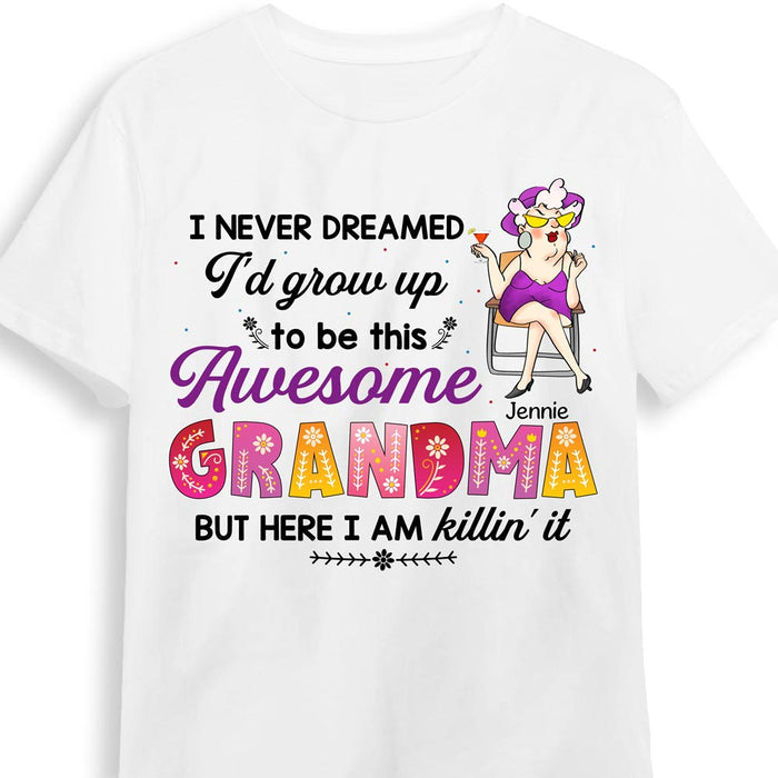 Personalized Gift For Awesome Grandma Shirt - Hoodie - Sweatshirt 24196 1