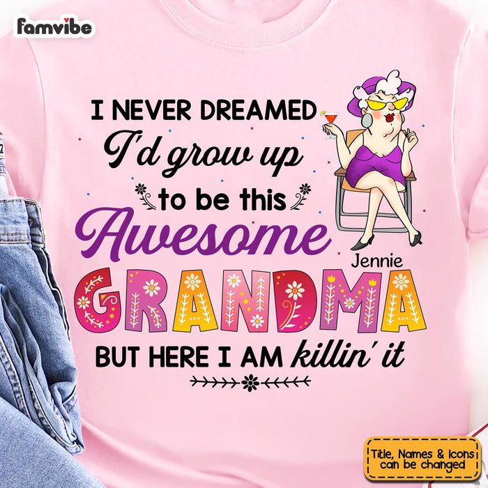 Personalized Gift For Awesome Grandma Shirt - Hoodie - Sweatshirt 24196 1