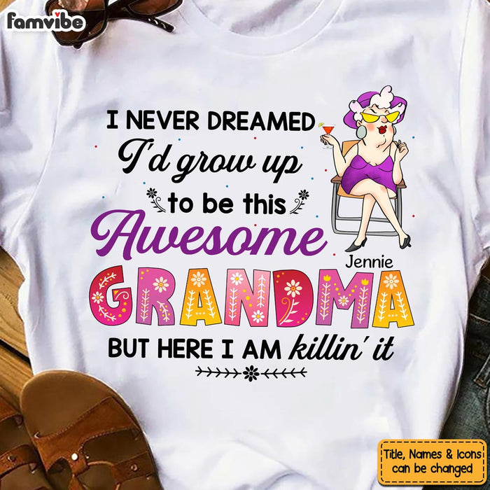 Personalized Gift For Awesome Grandma Shirt - Hoodie - Sweatshirt 24196 1