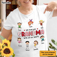 Personalized Gift For Grandma Doodle Kids We Love You Shirt - Hoodie - Sweatshirt 24199 thumb 1