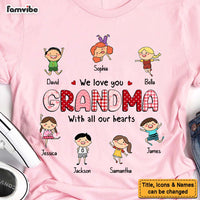 Personalized Gift For Grandma Doodle Kids We Love You Shirt - Hoodie - Sweatshirt 24199 thumb 1