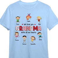 Personalized Gift For Grandma Doodle Kids We Love You Shirt - Hoodie - Sweatshirt 24199 thumb 1