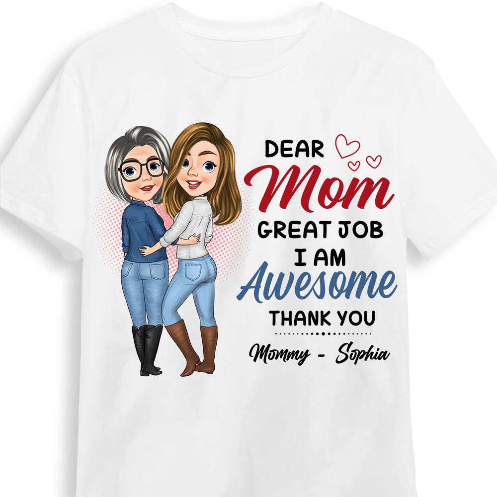 Personalized Great Job Mom Shirt 24206 Primary Mockup