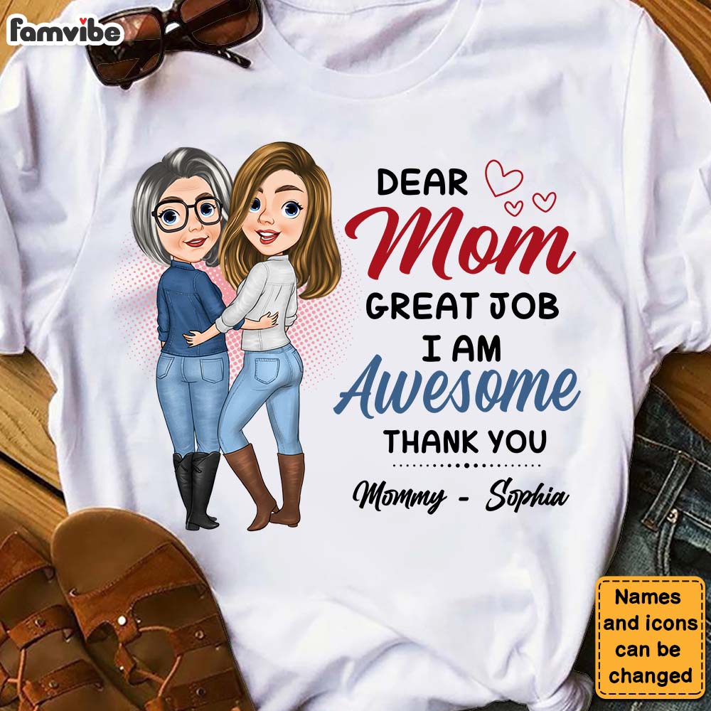 Personalized Great Job Mom Shirt 24206 Primary Mockup