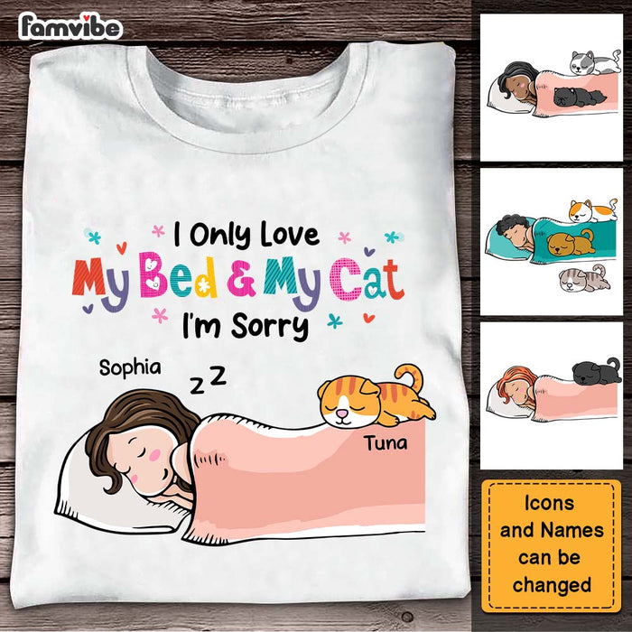 Personalized Gift I Love My Bed And My Cat I'm Sorry Shirt - Hoodie - Sweatshirt 24210 1