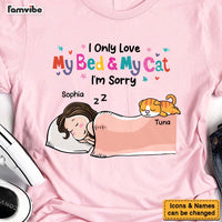 Personalized Gift I Love My Bed And My Cat I'm Sorry Shirt - Hoodie - Sweatshirt 24210 thumb 1