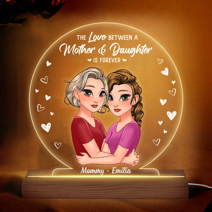 Personalized The Love Between A Mother And Daughter Is Forever Plaque LED Lamp Night Light 24222 1