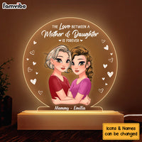 Personalized The Love Between A Mother And Daughter Is Forever Plaque LED Lamp Night Light 24222 thumb 1