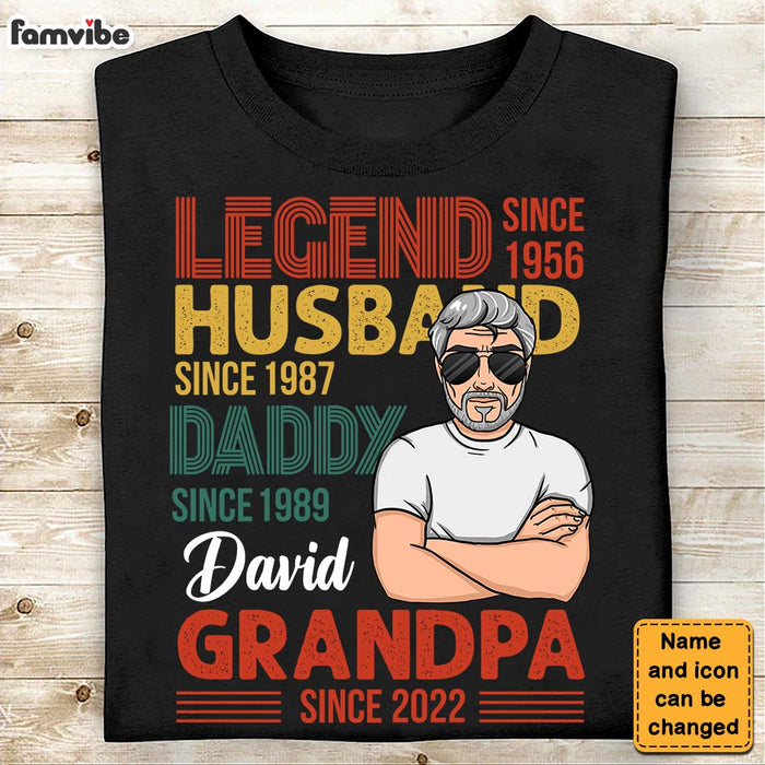 Personalized Gift For Grandpa Legend Shirt - Hoodie - Sweatshirt 24223 1
