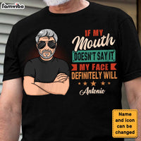 Personalized Gift for Grandpa If My Mouth Does't Say It My Face Will Shirt - Hoodie - Sweatshirt 24232 thumb 1
