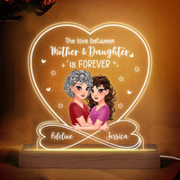 Personalized The Love Between Mother & Daughter Is Forever Plaque LED Lamp Night Light 24233 thumb 1