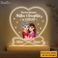 Personalized The Love Between Mother & Daughter Is Forever Plaque LED Lamp Night Light 24233 thumb 1