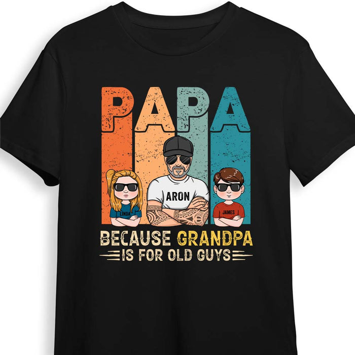 Personalized Gift Grandpa & Grandkids Shirt - Hoodie - Sweatshirt 24237 1