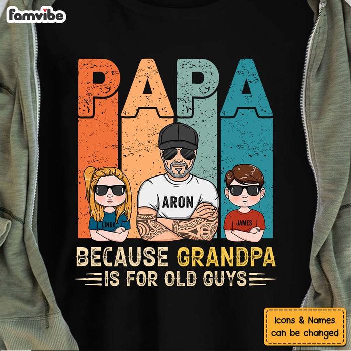 Personalized Gift Grandpa & Grandkids Shirt - Hoodie - Sweatshirt 24237 1