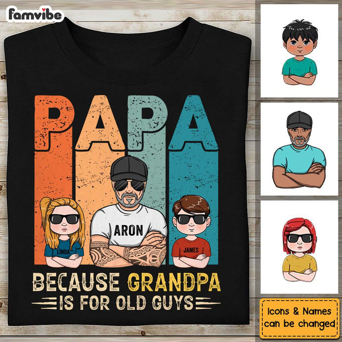 Personalized Gift Grandpa & Grandkids Shirt - Hoodie - Sweatshirt 24237 1