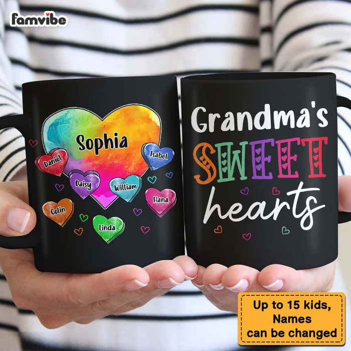 Personalized Gift For Grandma Sweet Hearts Mug 24238 1