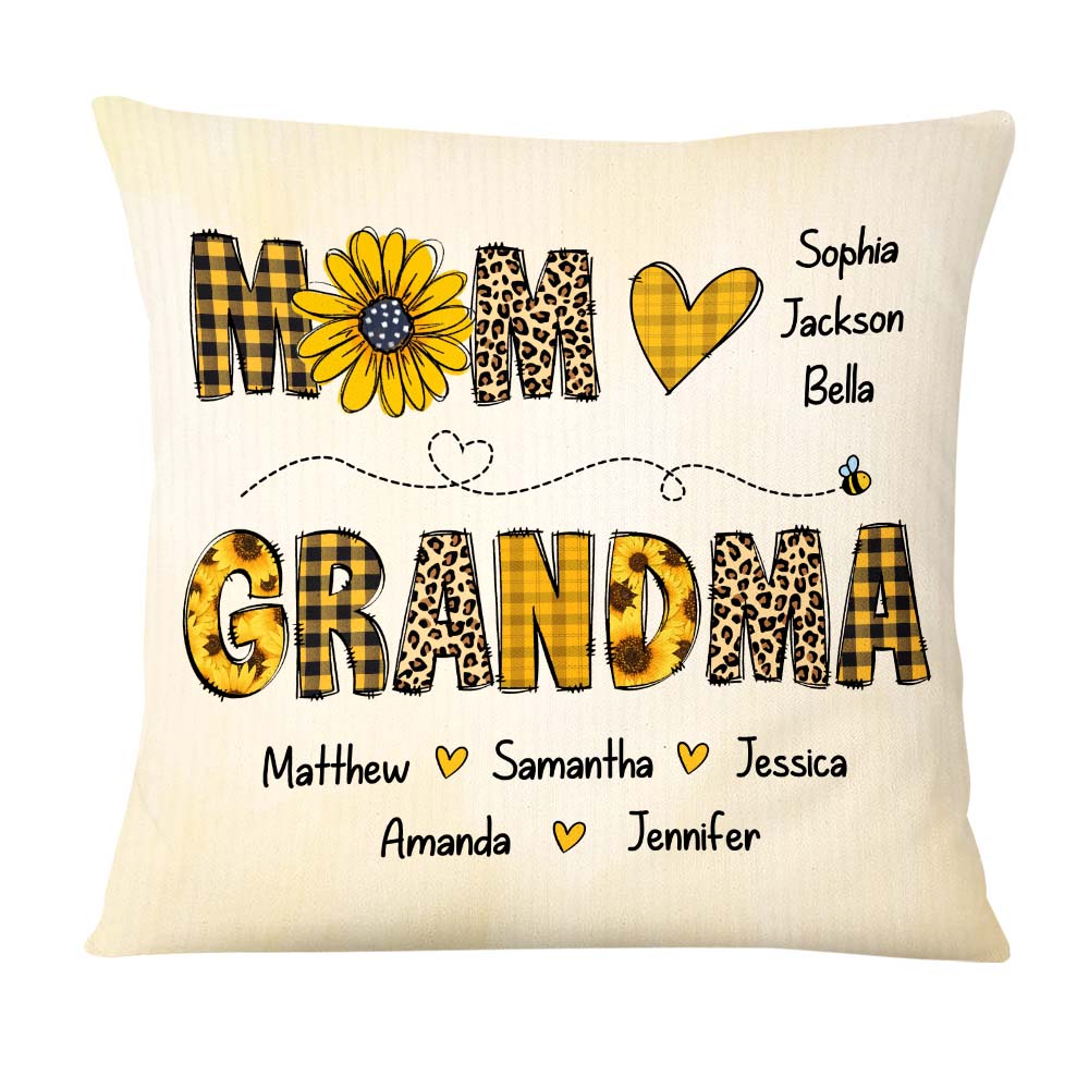Personalized Meaningful Gift For Grandma Mom Pillow 24239 Primary Mockup