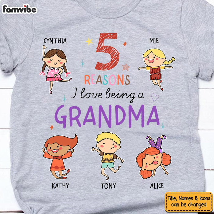 Personalized Gift For Grandma Reasons Love Being Shirt - Hoodie - Sweatshirt 24241 1
