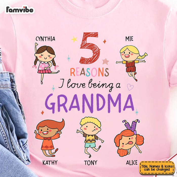 Personalized Gift For Grandma Reasons Love Being Shirt - Hoodie - Sweatshirt 24241 1