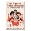 Personalized Mother & Daughters Will Always Be Connected By Heart Poster 24246 1